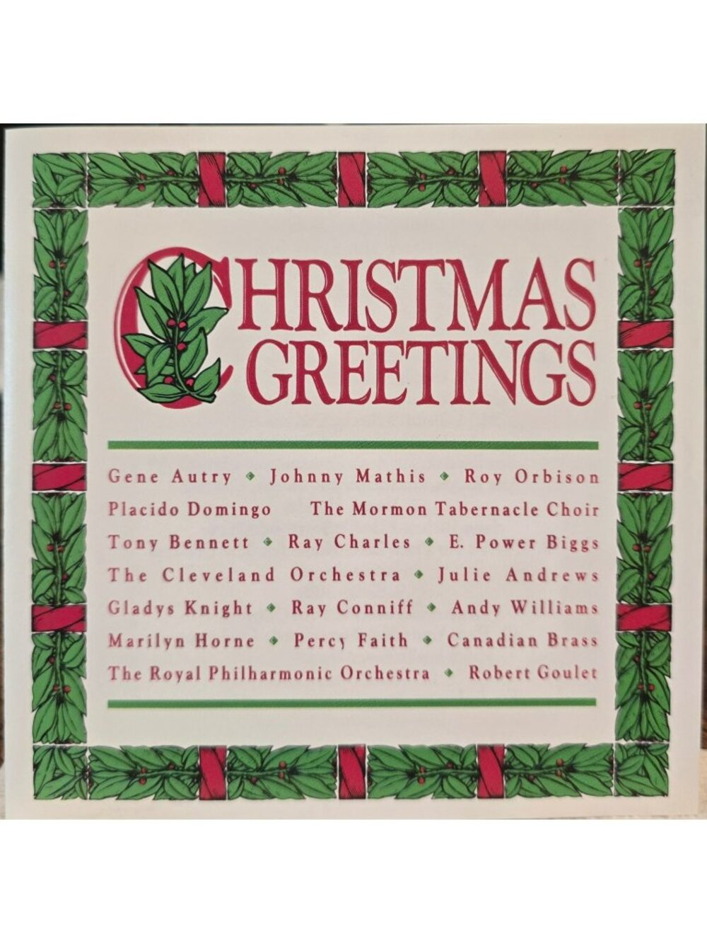 Christmas Greetings Featuring Classic Holiday Songs By Various Artists 38080cd